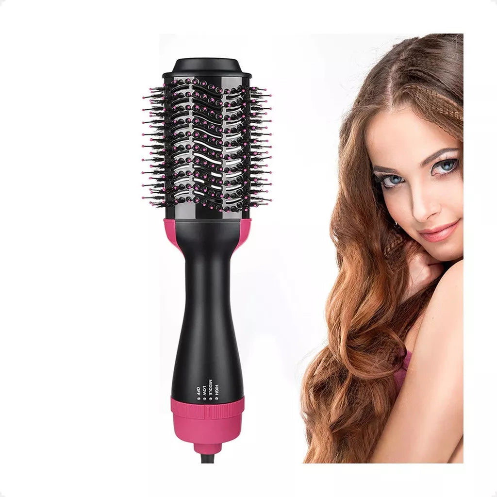 Escova Modeladora e Secadora 4 Em 1 Profissional 1200w Seca Alisa Modela Cabelo 110v