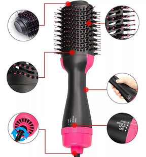 Escova Modeladora e Secadora 4 Em 1 Profissional 1200w Seca Alisa Modela Cabelo 110v