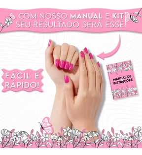 Kit Alongamento Unha Gel Cabine Lixadeira Elétrica Luminária